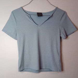 Baby Blue Cropped Top